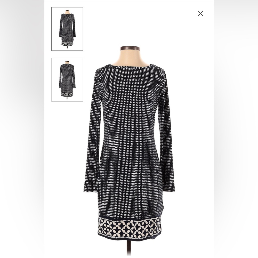 NWT Michael Kors Petite Geometric Slip-on Unlined Sheath Dress